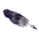 Анальная пробка B-Series HeavyFun Fox Tail, диаметр 2,7 см, длина 6,5 см, Black
