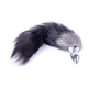 Анальная пробка B-Series HeavyFun Fox Tail, диаметр 2,7 см, длина 6,5 см, Black