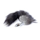 Анальная пробка B-Series HeavyFun Fox Tail, диаметр 2,7 см, длина 6,5 см, Black
