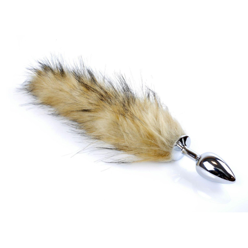 Анальная пробка B – Series HeavyFun Fox Tail, диаметр 2,7 см, длина 6,5 см, Brown