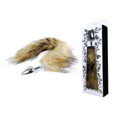 Анальная пробка B – Series HeavyFun Fox Tail, диаметр 2,7 см, длина 6,5 см, Brown