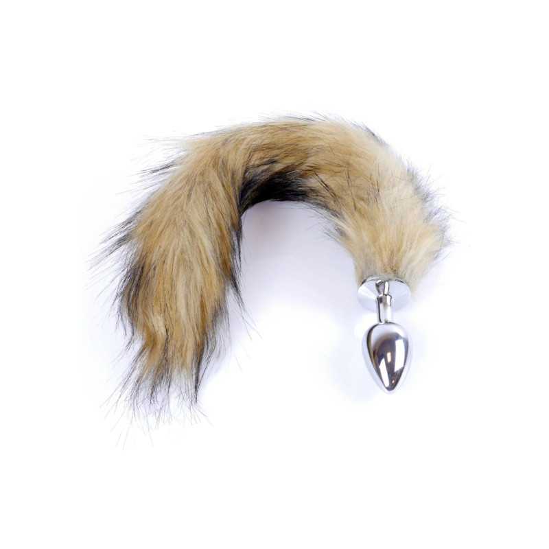 Анальная пробка B – Series HeavyFun Fox Tail, диаметр 2,7 см, длина 6,5 см, Brown