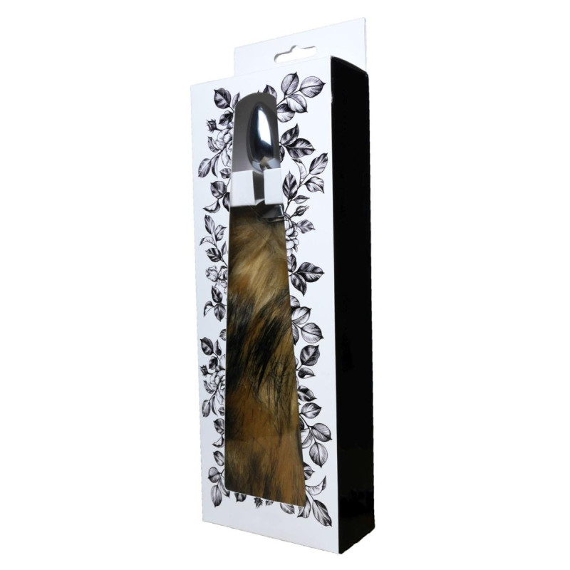 Анальная пробка B – Series HeavyFun Fox Tail, диаметр 2,7 см, длина 6,5 см, Brown