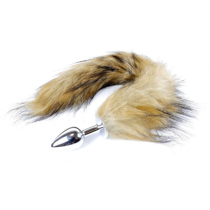 Анальная пробка B – Series HeavyFun Fox Tail, диаметр 2,7 см, длина 6,5 см, Brown