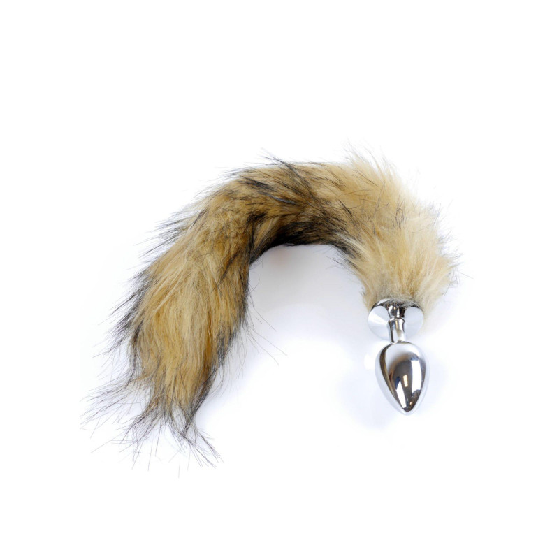 Анальная пробка B – Series HeavyFun Fox Tail, диаметр 2,7 см, длина 6,5 см, Brown