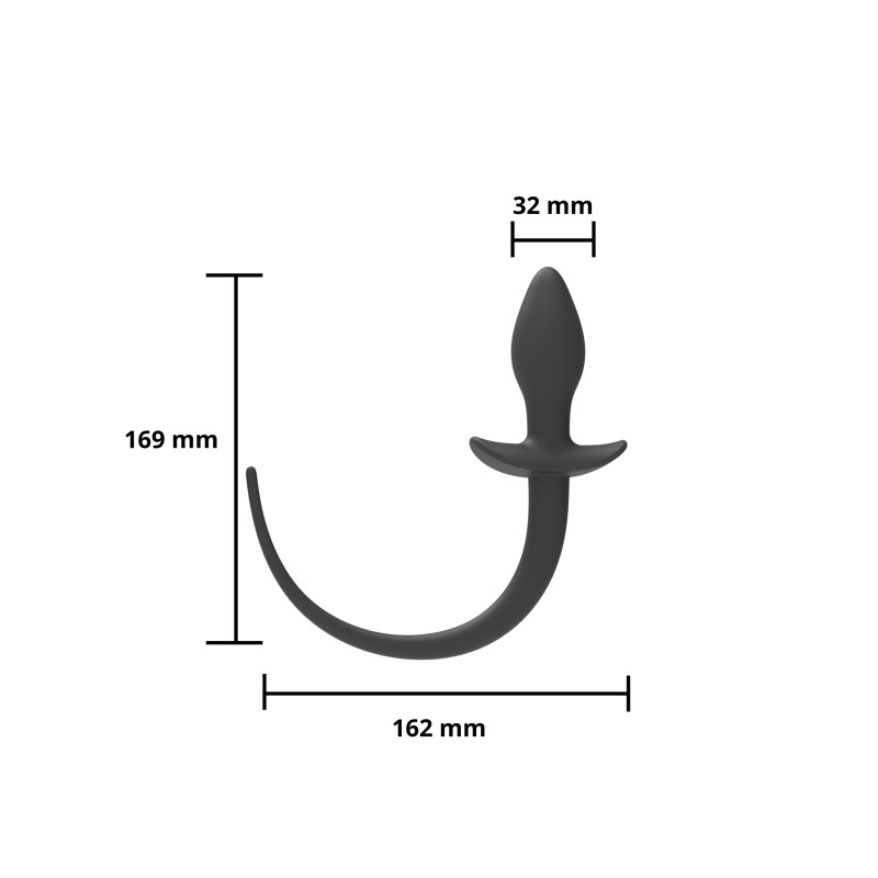 Анальна пробка Erospace Wild Play Anal Plug With Tail C3