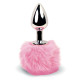 Анальная пробка FeelzToys Bunny Tails Butt Plug Розовая