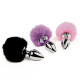 Анальная пробка FeelzToys Bunny Tails Butt Plug Розовая