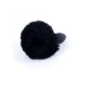 Анальная пробка B - Series HeavyFun Bunny Tail Silicone Black Plug Black