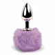 Анальная пробка FeelzToys Bunny Tails Butt Plug Фиолетовая