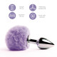 Анальная пробка FeelzToys Bunny Tails Butt Plug Фиолетовая