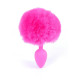Анальная пробка B - Series HeavyFun Bunny Tail Silicone Pink Plug Pink