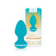 Анальная вибропробка Cala Azul – Blanca Vibrating anal plug, 10 режимов