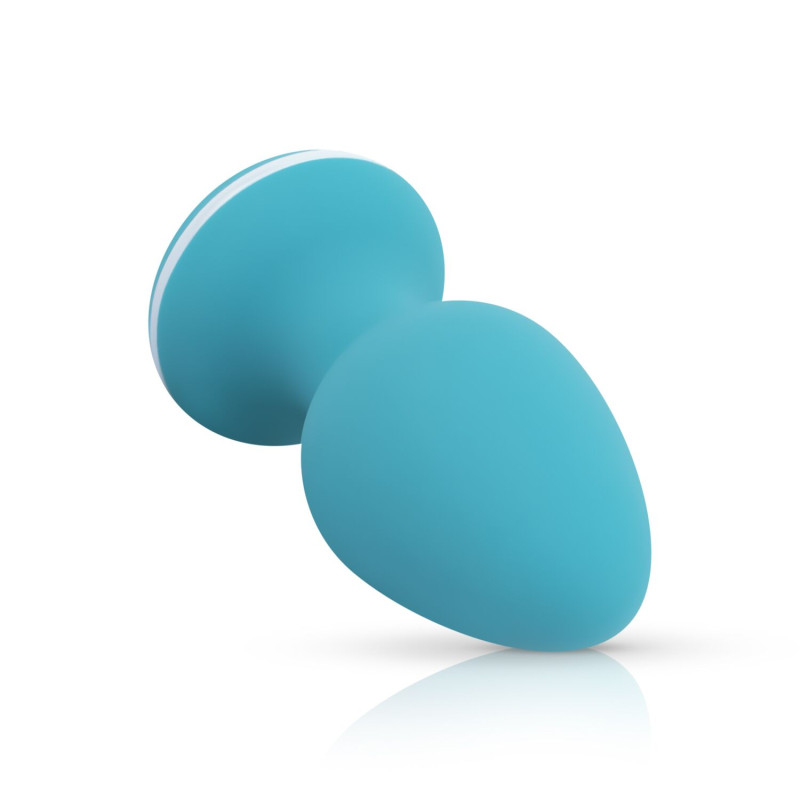 Анальная вибропробка Cala Azul – Blanca Vibrating anal plug, 10 режимов