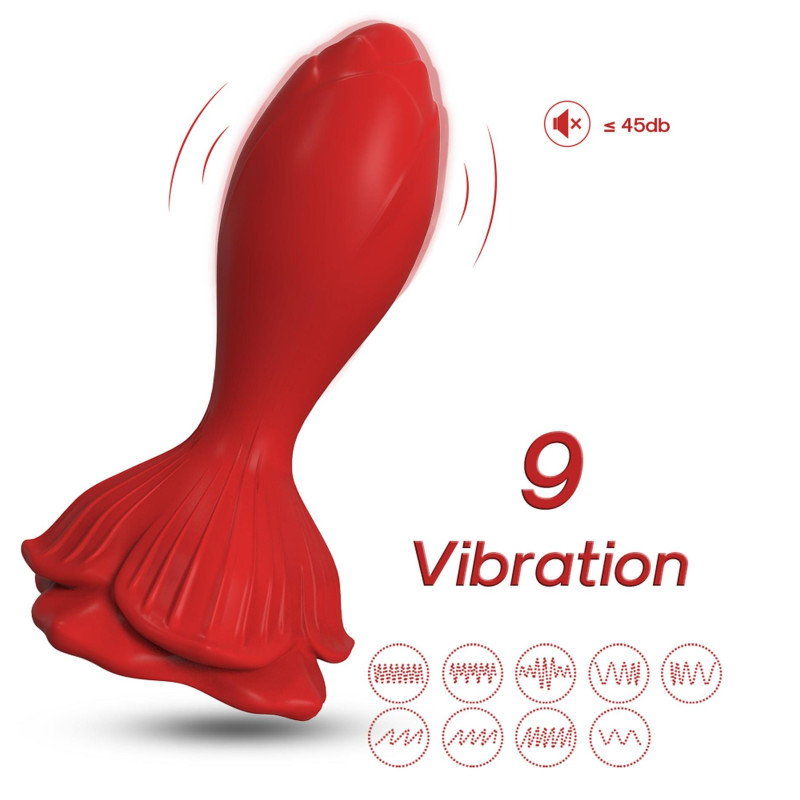 Анальная пробка B - Series Joy Rosenberg Red, 9 Vibration Functions
