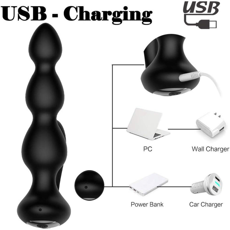 Анальная пробка B - Series Cute Anal Beads, Remote Controler