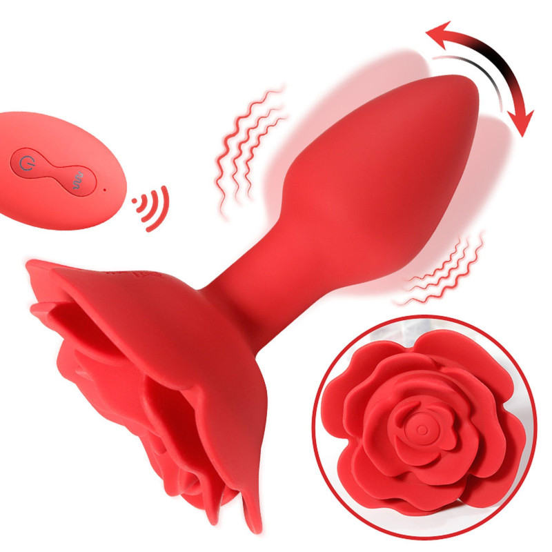 Анальная пробка B - Series Cute Rose Rotating Anal Plug