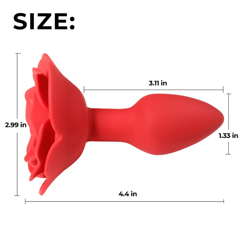 Анальная пробка B - Series Cute Rose Rotating Anal Plug