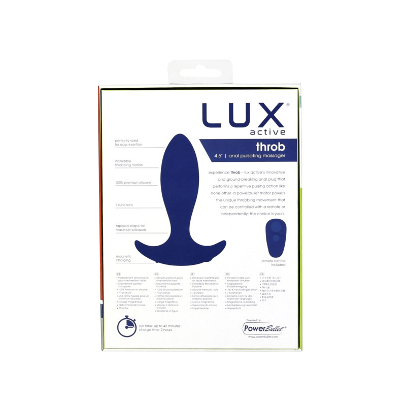 Анальная пробка-пульсатор Lux Active Throb