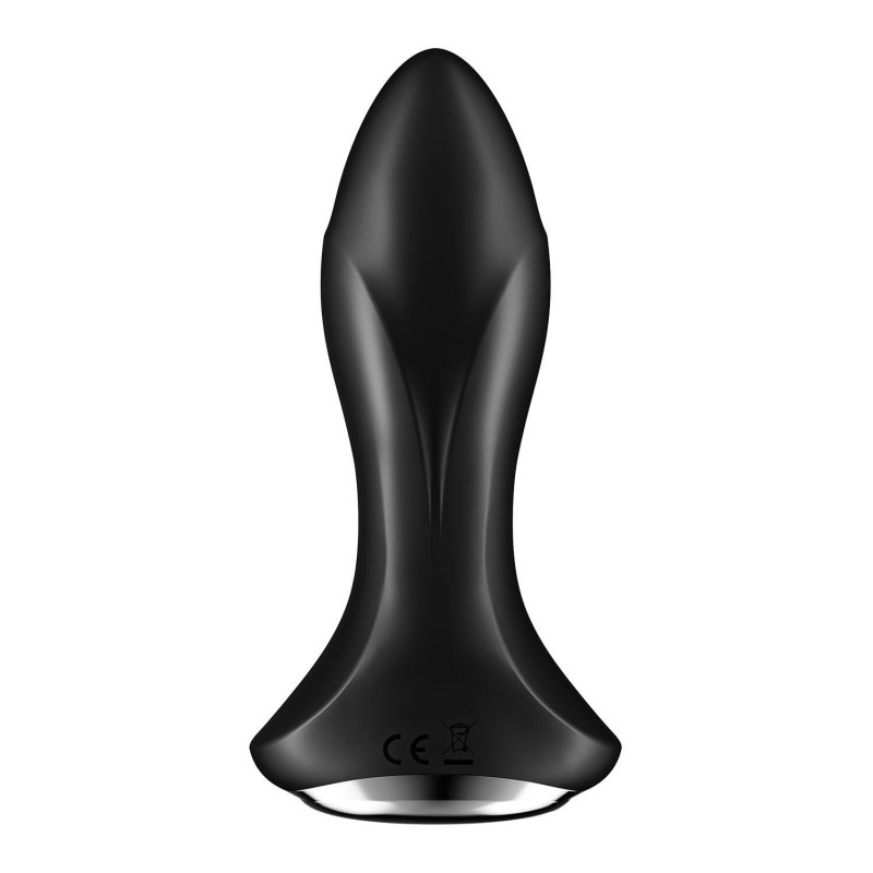Анальная смарт-вибропробка с жемчужным массажем Satisfyer Rotator Plug 1+ Black
