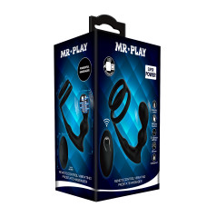 Анальная пробка с эрекционным кольцом Mr Play Remote Control Vibrating Prostate Massager