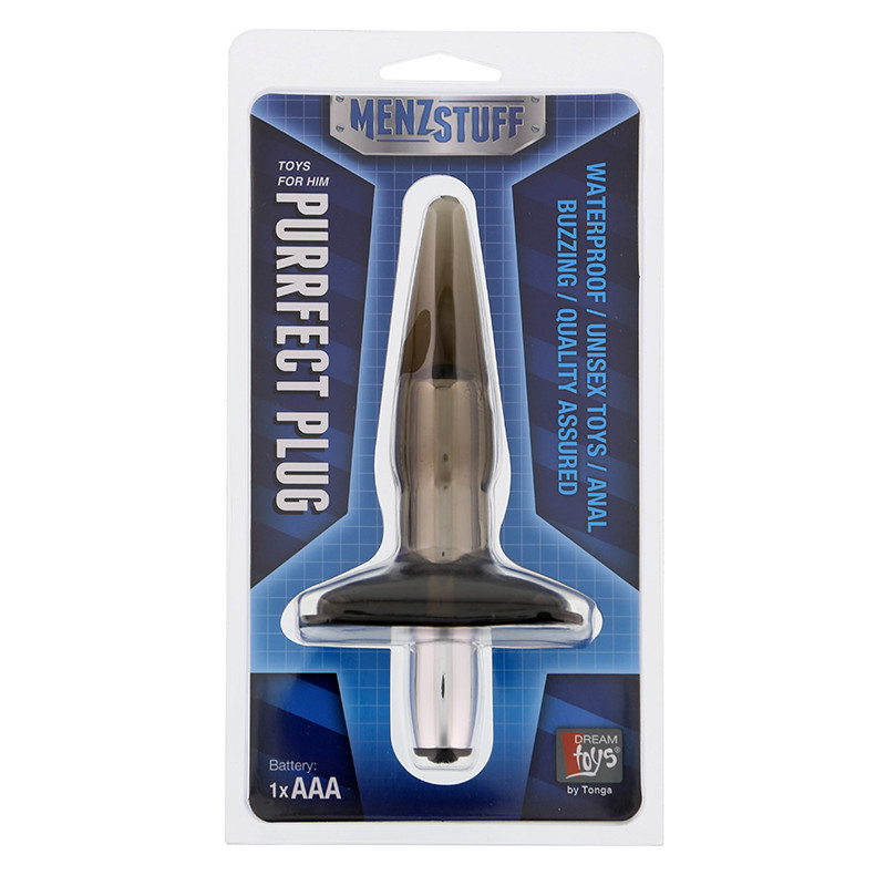 Анальная пробка Dreamtoys Menzstuff Purrfect Plug Черная