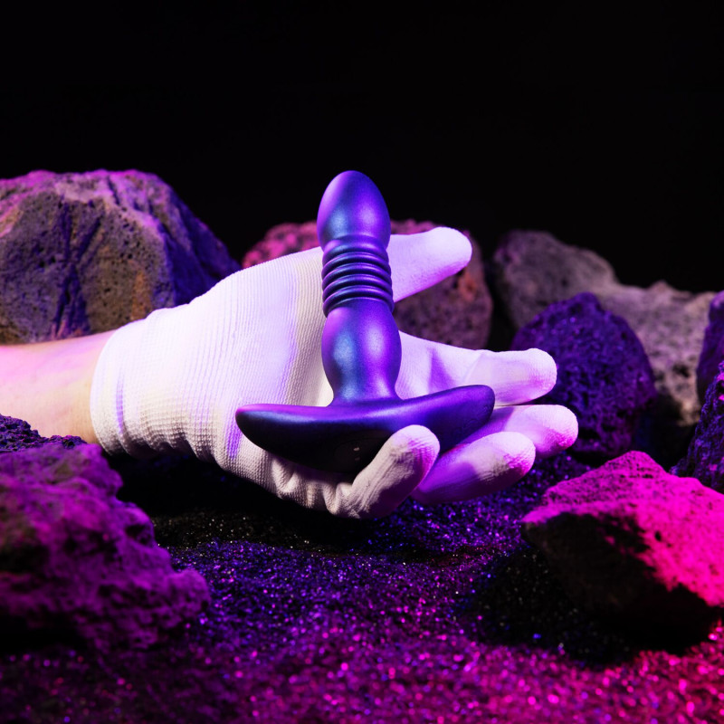 Анальная пробка с вибрацией и пульсацией Hueman – Supernova Thrusting Buttplug