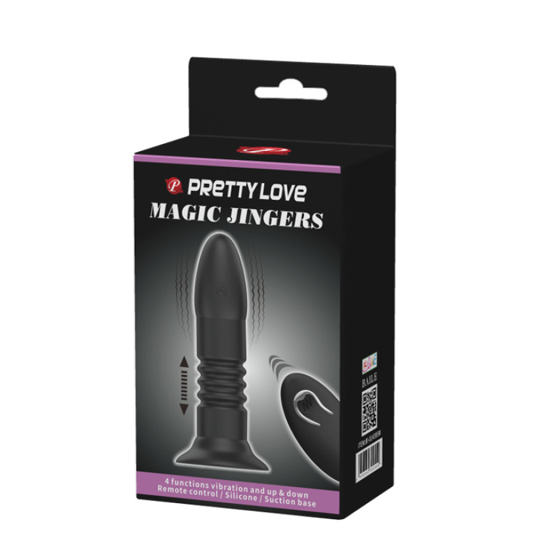 Анальная пробка Pretty Love Magic Jingers Plug Черная