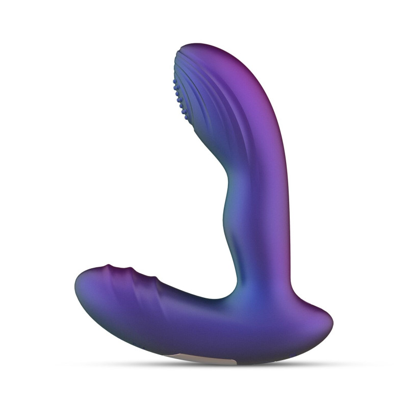 Анальная вибропробка с пульсацией Hueman - Galaxy Tapping Buttplug
