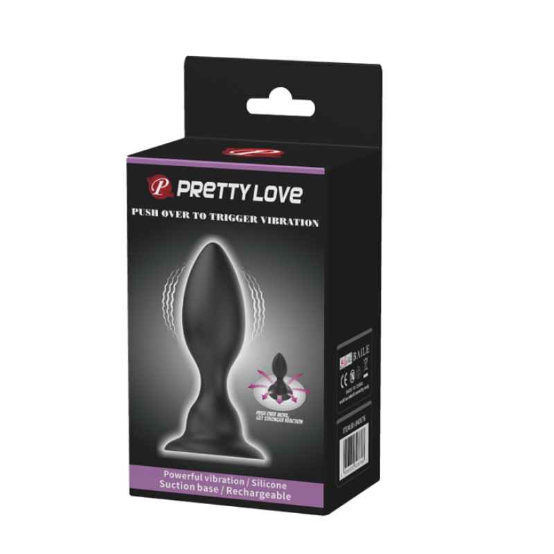 Анальная пробка Pretty Love Push Over To Trigger Vibration