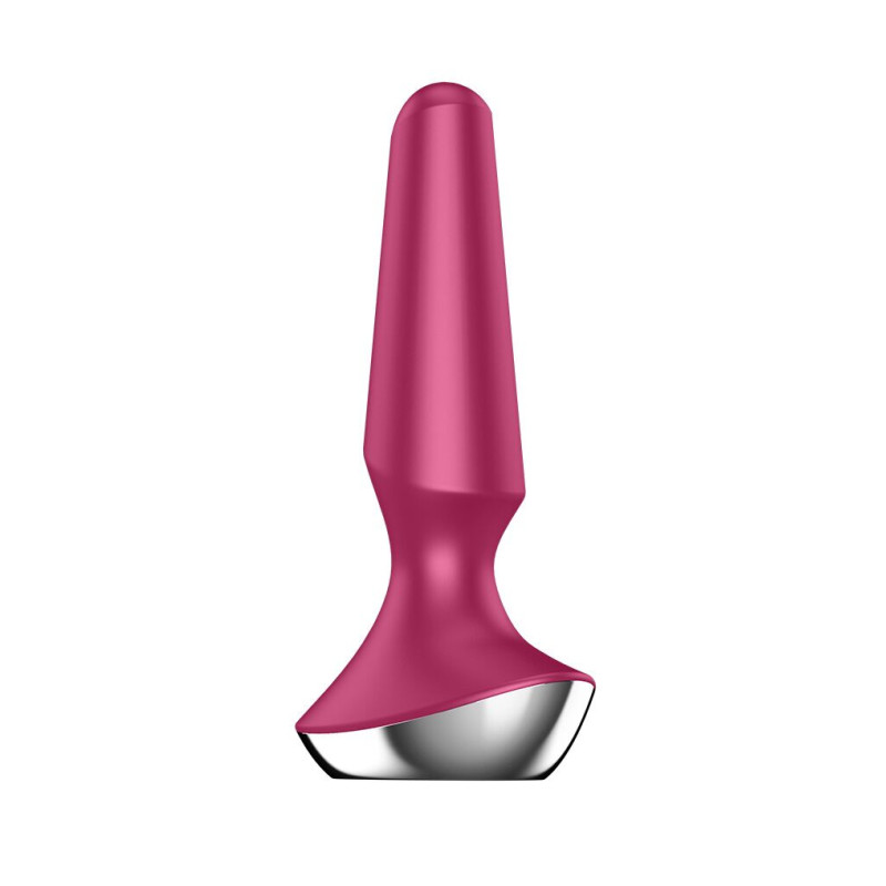 Анальная смарт-вибропробка Satisfyer Plug-ilicious 2 Бордовая