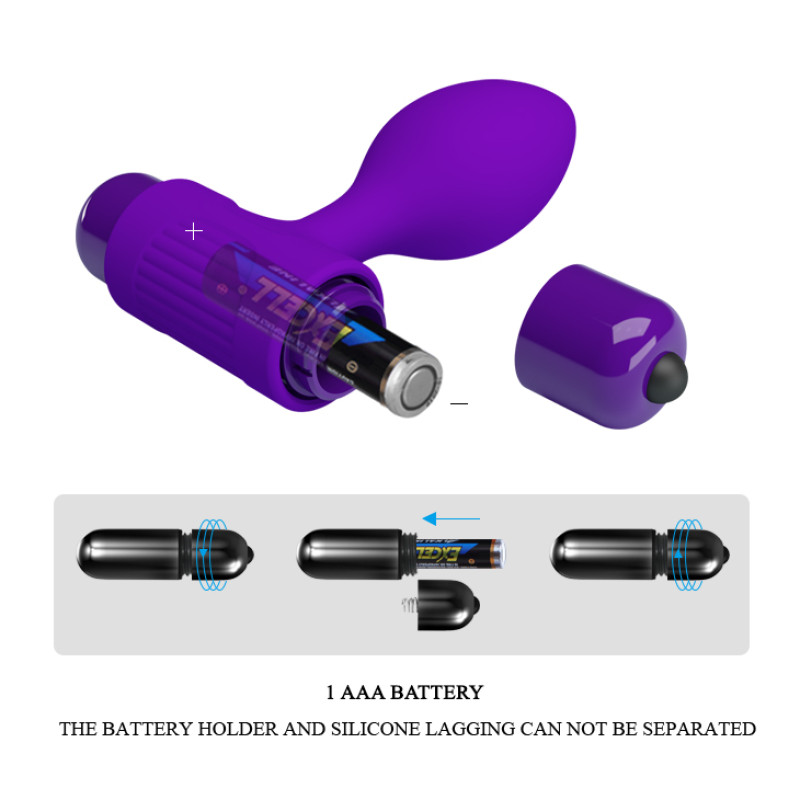 Анальна пробка Pretty Love Vibra Butt Plug Purple