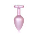 Анальна пробка B - Series HeavyFun Pearl Heart Jewellery Pink Plug Clear M