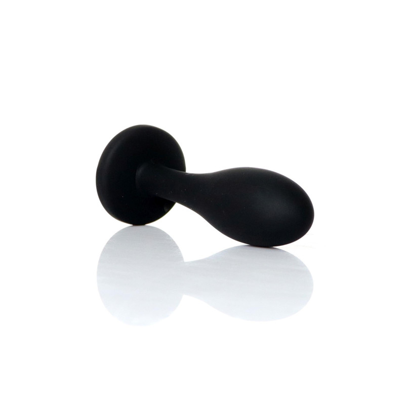 Анальная пробка B - Series HeavyFun Bullet Jewellery Silicone Black Plug, диаметр 2 см, длина 7,7 см, Clear
