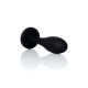 Анальная пробка B - Series HeavyFun Bullet Jewellery Silicone Black Plug, диаметр 2 см, длина 7,7 см, Clear