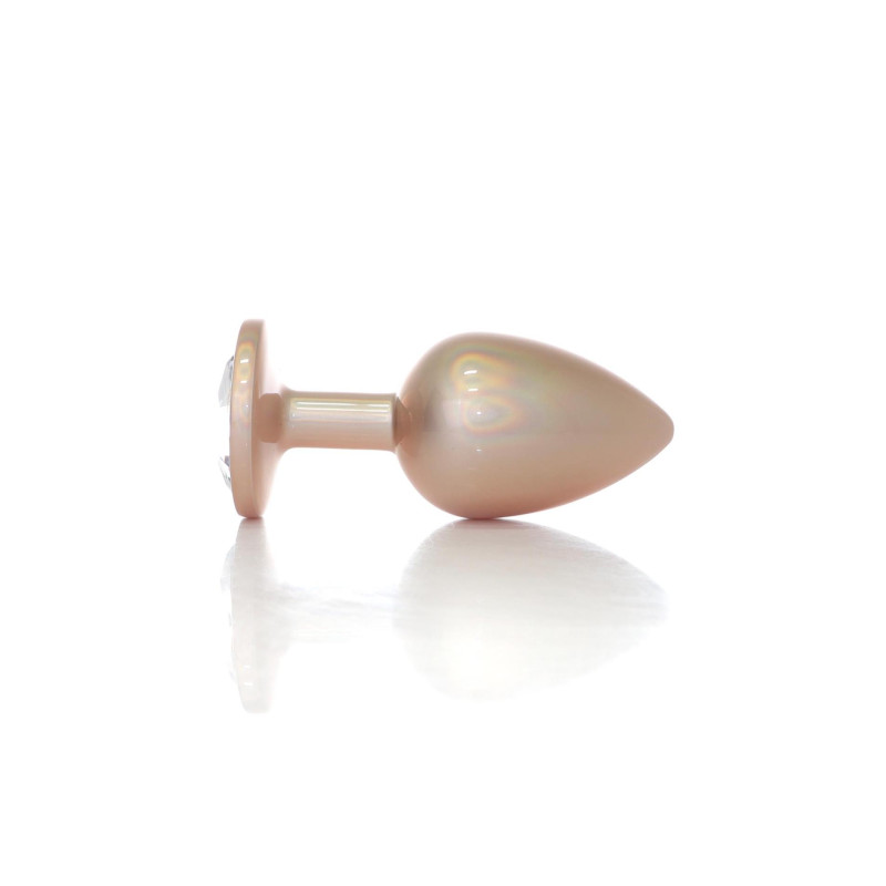 Анальна пробка B - Series HeavyFun Pearl Classic Jewellery Gold Plug Clear L