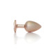 Анальна пробка B - Series HeavyFun Pearl Classic Jewellery Gold Plug Clear L