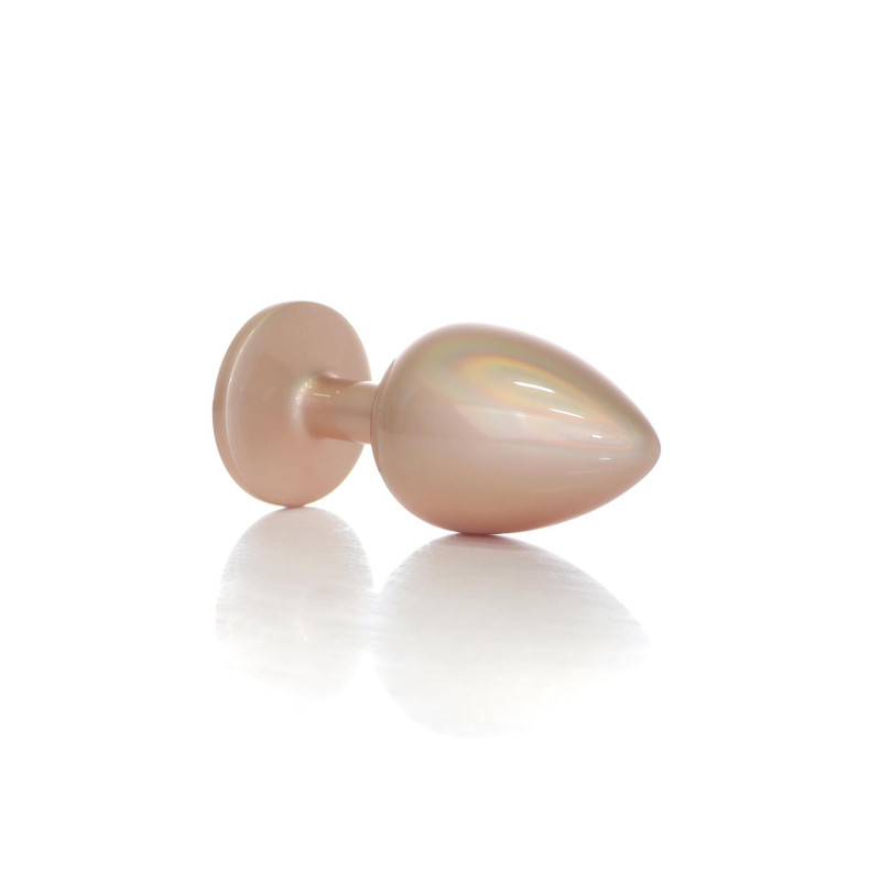 Анальна пробка B - Series HeavyFun Pearl Classic Jewellery Gold Plug Clear L