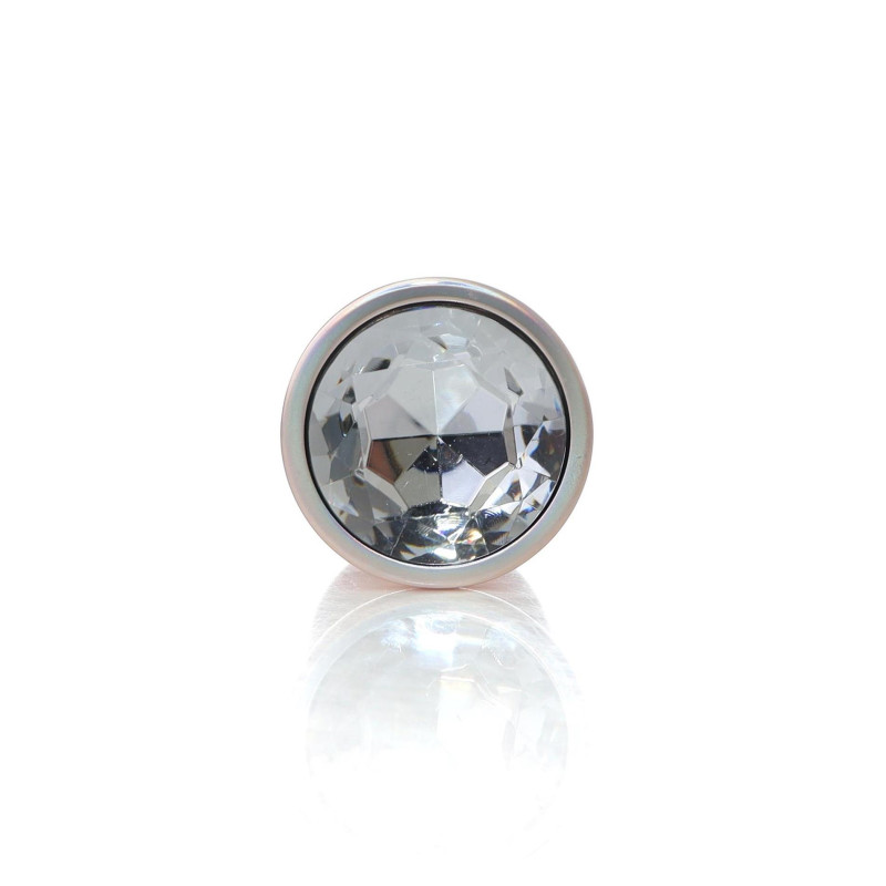 Анальна пробка B - Series HeavyFun Pearl Classic Jewellery Gold Plug Clear L