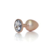 Анальна пробка B - Series HeavyFun Pearl Classic Jewellery Gold Plug Clear L