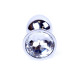 Анальная пробка B – Series HeavyFun Classic Jewellery Silver Plug, диаметр 2,7 см, длина 7 см, Clear