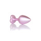 Анальна пробка B - Series HeavyFun Pearl Heart Jewellery Pink Plug Clear M