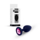 Анальная пробка B - Series HeavyFun Classic Jewellery Silicone Black Plug, диаметр 2,7 см, длина 7 см, Pink