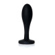 Анальная пробка B - Series HeavyFun Bullet Jewellery Silicone Black Plug, диаметр 2 см, длина 7,7 см, Clear