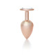 Анальна пробка B - Series HeavyFun Pearl Classic Jewellery Gold Plug Clear L