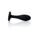 Анальная пробка B - Series HeavyFun Bullet Jewellery Silicone Black Plug, диаметр 2 см, длина 7,7 см, Clear