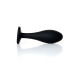 Анальна пробка B - Series HeavyFun Bullet Jewellery Silicone Black Plug, діаметр 2,8 см, довжина 9,2 см, Clear