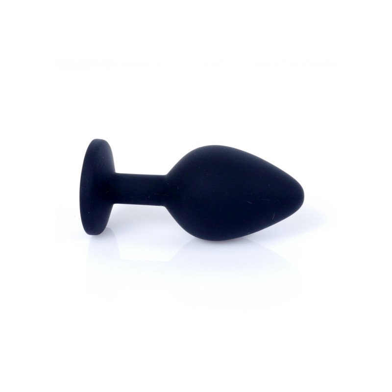 Анальна пробка B - Series HeavyFun Classic Jewellery Silicone Black Plug, діаметр 3,5 см, довжина 8 см, Pink