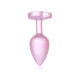 Анальная пробка B - Series HeavyFun Pearl Heart Jewellery Pink Plug Clear S