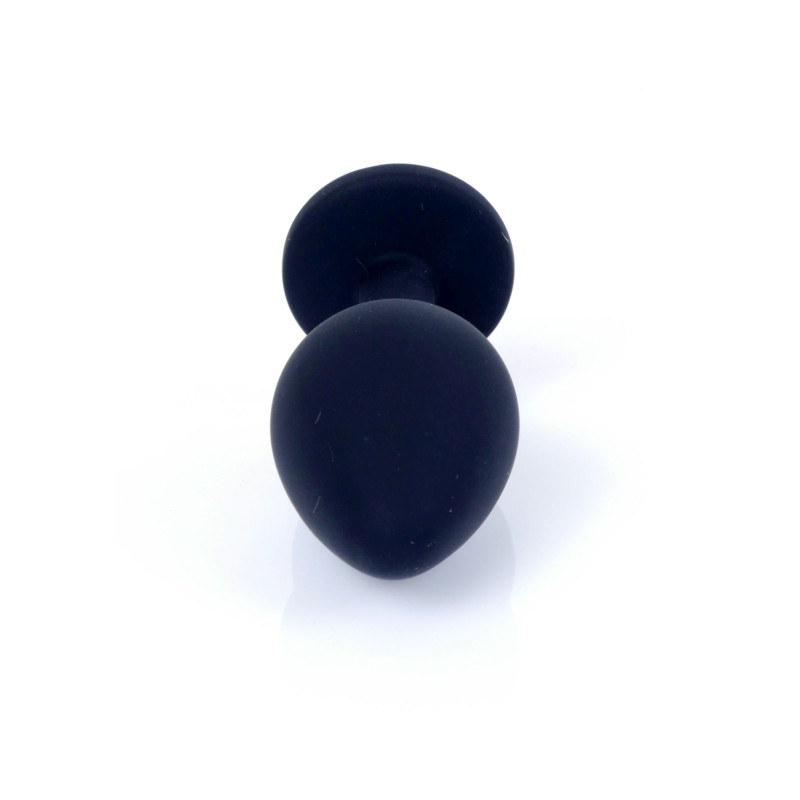 Анальна пробка B - Series HeavyFun Classic Jewellery Silicone Black Plug, діаметр 3,5 см, довжина 8 см, Pink